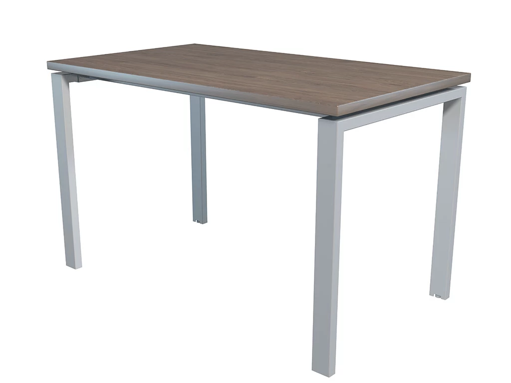 Стол офисный NT 120X70 темный орех/серый