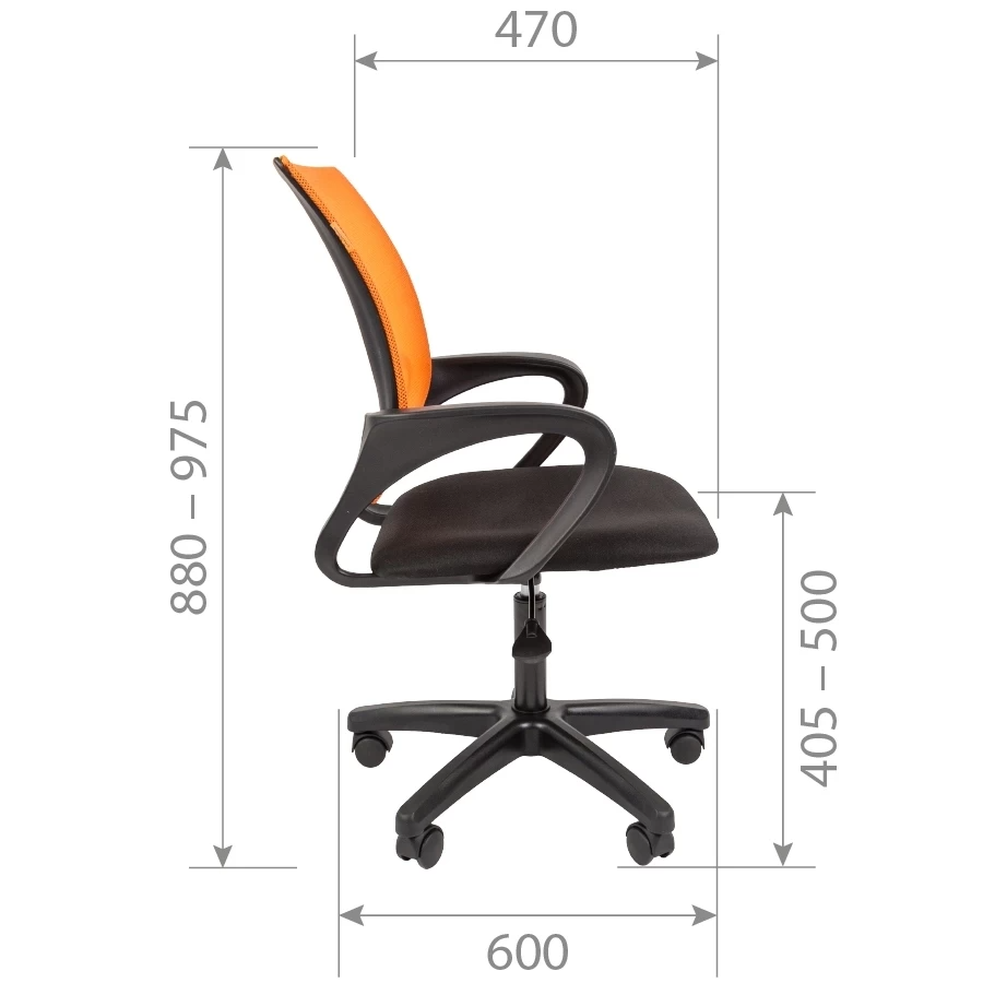 Кресло Chairman 696 LT (сетка красная/ткань черная)